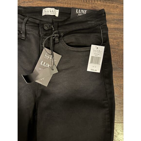 Nicole miller Black Jeans LUXE soho high rise Capri Sz:4 - Picture 2 of 6